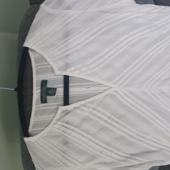 RALPH LAUREN JEANS CO SHEER WHITE SHIRT SIZE SMALL - Picture 11 of 15